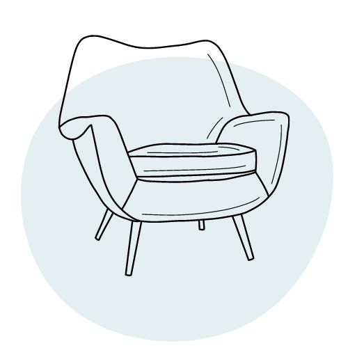 Chair outline icon